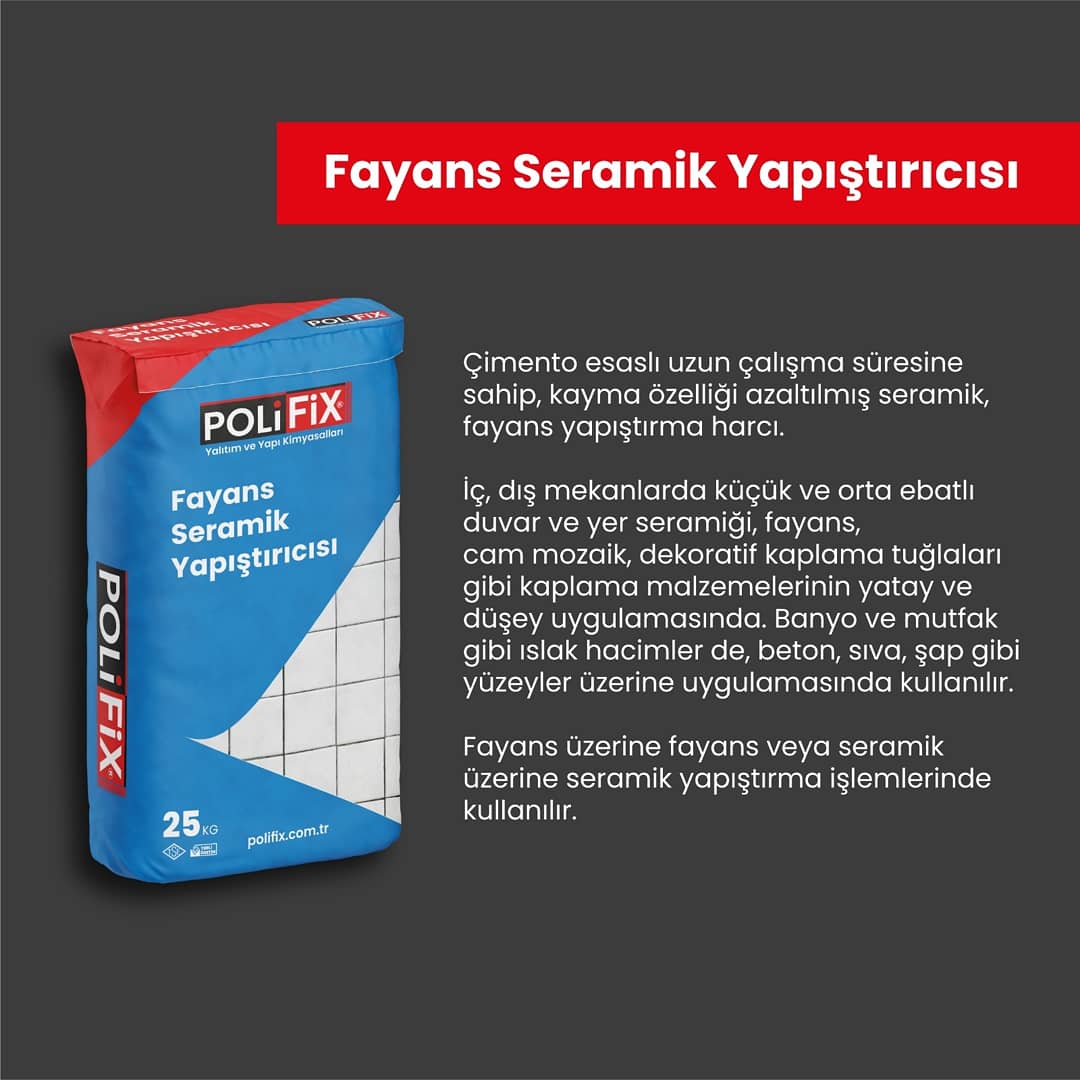 FAYANS SERAMİK YAPIŞTIRICISI